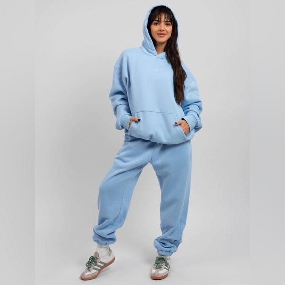 Comfrt Tops - Comfrt Signature Astro Light Blue Cozy Hoodie & Jogger Set Size M